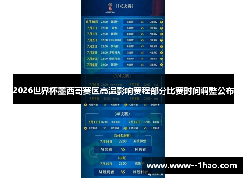 2026世界杯墨西哥赛区高温影响赛程部分比赛时间调整公布 2026世界杯墨西哥赛区高温影响赛程部分比赛时间调整公布